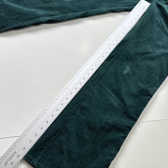 Vintage Funny Girl Corduroy Pants Green High Rise Straight Leg Sz 13/14 Modern 8 - Picture 13 of 13
